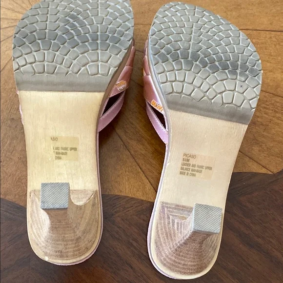 Steve Madden Picasso Pink Heeled Slide with Bow Detail 5.5 - Picture 4 of 5